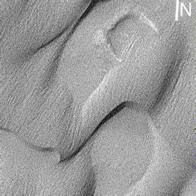 Representative view of grooved surfaces on low albedo dunes in Herschel... | Download Scientific ...