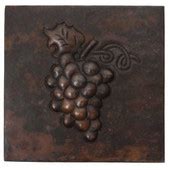Copper Tile | Grape Cluster Design | Copper Sinks Direct