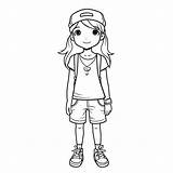 Shorts Coloring Page sketch template