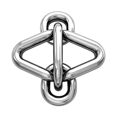 3d Rendering Chain Link Symbol With Three Chains Isolated, Icon, Symbol, Web PNG Transparent ...