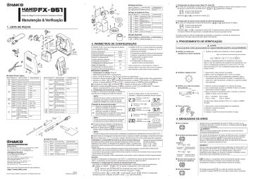 Hakko FX-951 instruction manual | Manualzz