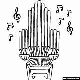 Organ Coloring Pages Coloring Pages sketch template
