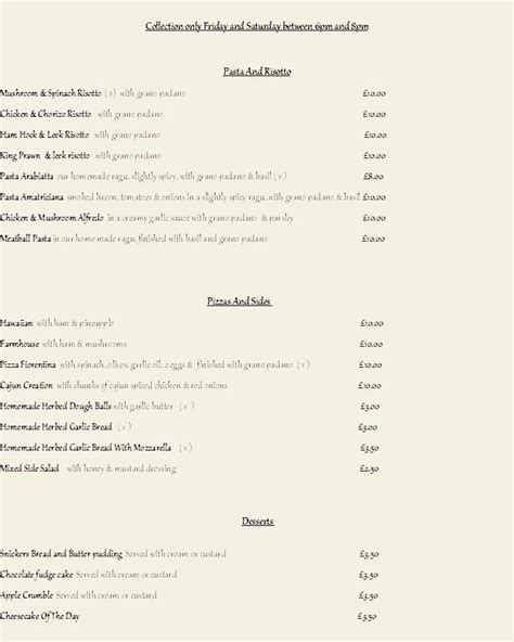 Menu at Belle Vue Bistro Swansea ltd restaurant, Swansea