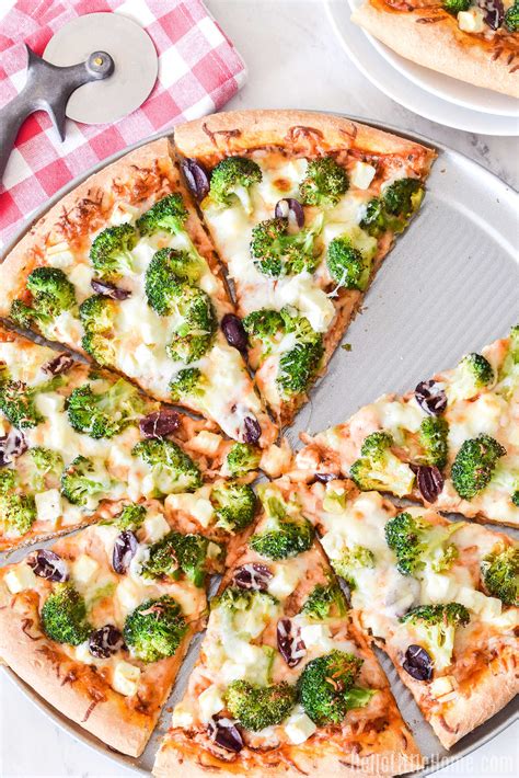 Broccoli Pizza (Easy Recipe) | Hello Little Home