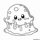 Cute Cartoon Slime Coloring Page  Pagescom sketch template
