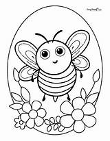 Printable Bee Coloring Pages – 30 Cute Sheets  Easy Peasy And Fun sketch template