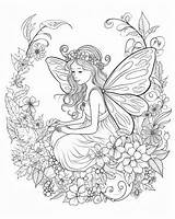 Coloring Pages Of Fairys sketch template