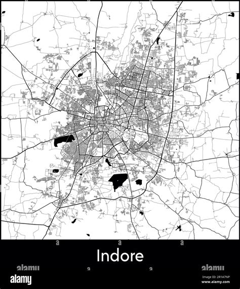 City Map Asia India Indore vector illustration Stock Vector Image & Art - Alamy