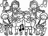 Kindergarten Music Coloring Pages sketch template