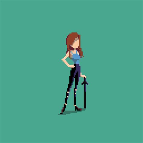 Female Character Design : PixelArt | Pixel art characters, Character design, Female character design