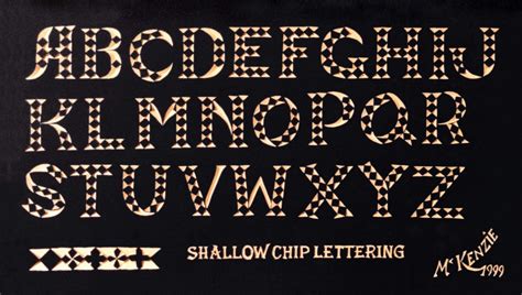 Chip Carved Letters - Woodcarving Illustrated