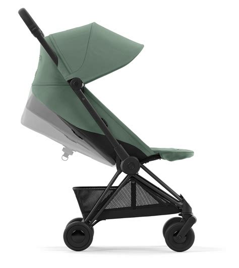 Cybex COYA Compact Stroller - Matte Black / Leaf Green