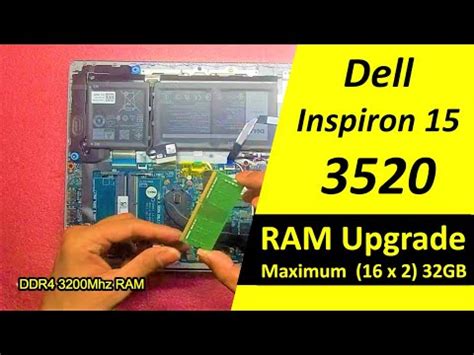 🛠️ Dell Inspiron 3520 Upgrade RAM. How to Dell Inspiron 15 3520 ...