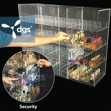 C-Store Miniature Liquor Bottle Display Case | Clear Acrylic | DGS Retail