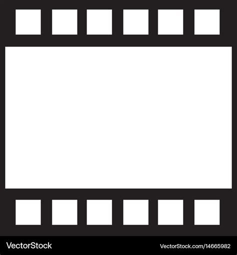 Strip film frame cinema template image Royalty Free Vector