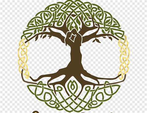 Odin Norse mythology Tree of life Scandinavia Yggdrasil, symbol, food, leaf png | PNGEgg