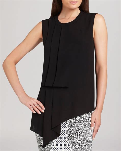 Lyst - Bcbgmaxazria Bcbg Max Azria Top Brea Draped in Black