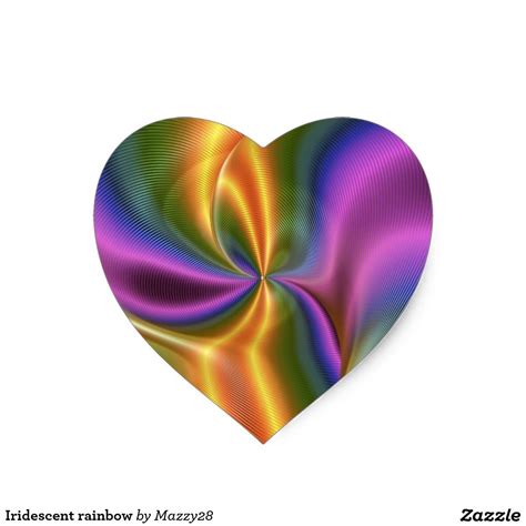 Iridescent rainbow heart sticker | Heart stickers, Purple aesthetic, Rainbow heart