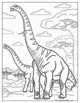 Brachiosaurus Coloring Page sketch template