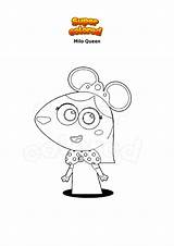 Coloriage Milo Queen  Supercoloredcom sketch template