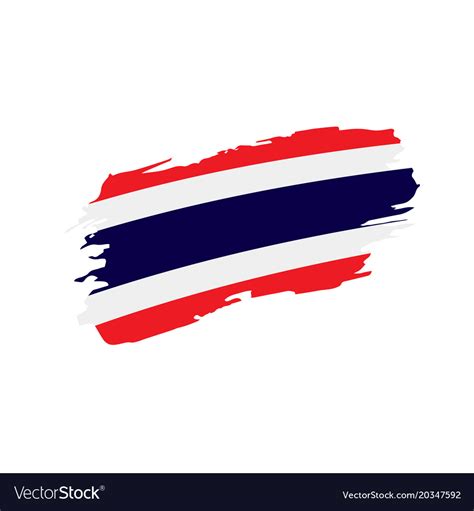 Thailand flag Royalty Free Vector Image - VectorStock