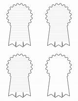 Award Ribbon Coloring Pages sketch template