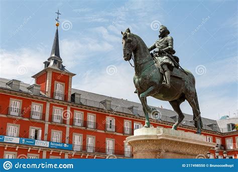 Plaza Mayor stock photo. Image of gate, equestrian, arches - 217498550