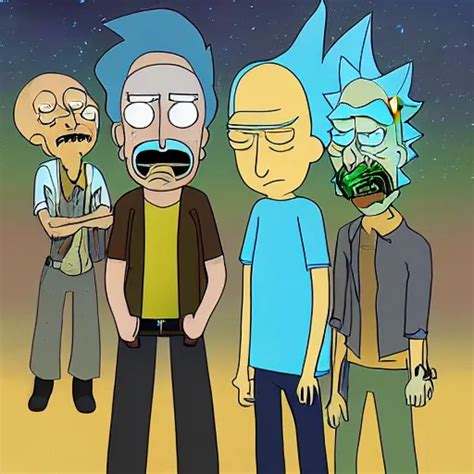 breaking bad crossover with rick and morty, fanart | Stable Diffusion | OpenArt