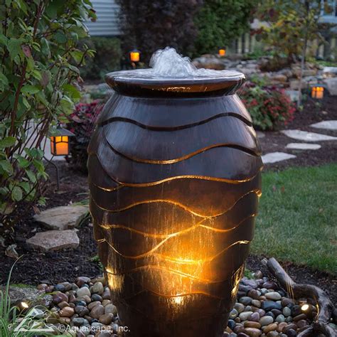 Outdoor Fountains | DIY Water Feature | Aquascape Fountain Kit
