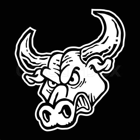 Angry Bull vector icon | Stock vector | Colourbox