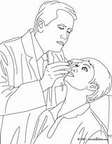Eye Doctor Coloring Page sketch template