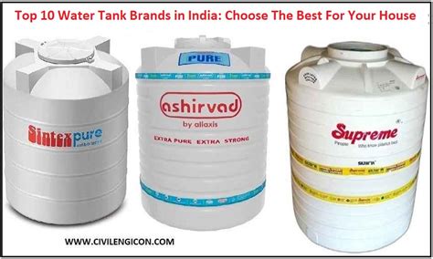 Top 10 Water Tank Brands in India -Civilengicon