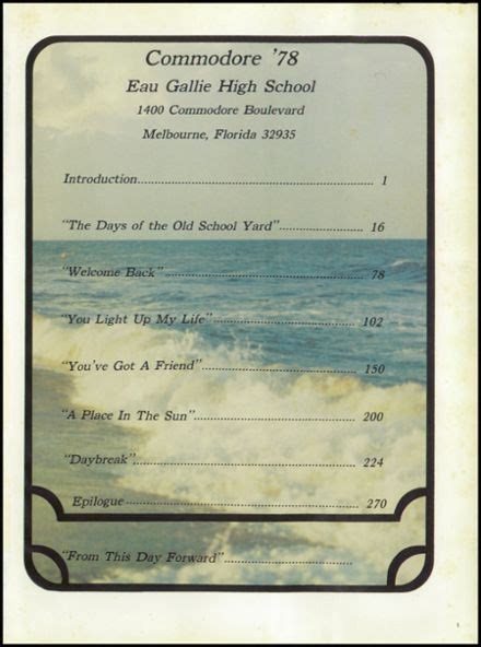 Explore 1978 Eau Gallie High School Yearbook, Melbourne FL - Classmates