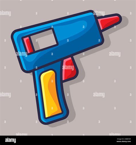 glue gun isolated cartoon vector illustration in flat style Stock ...