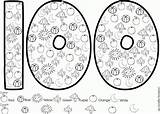 100th Day Of School Coloring Pages Free  Home sketch template