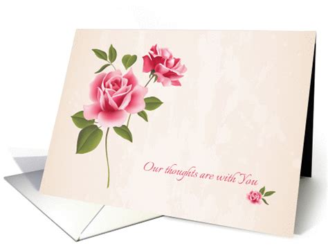 Pink Roses, Sympathy from Group card (1369566)