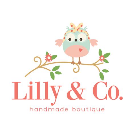 Cute Owl Premade Logo Design - Customized with Your Business Name! — Ramble Road Studios ...