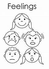 Feelings And Emotions Worksheets Sketch Coloring Page sketch template
