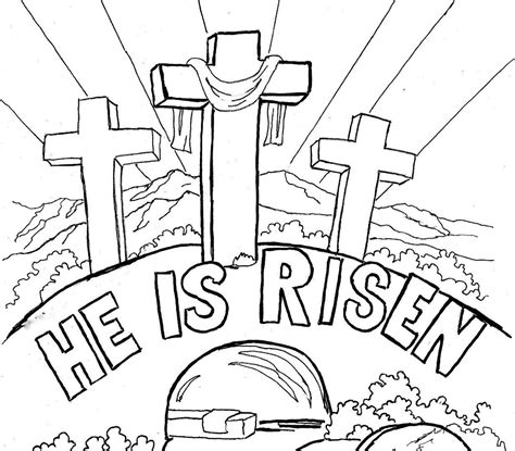 Printable Easter Story Coloring Pages