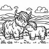 20 Highland Cow Coloring Pages Cows Cute  sketch template
