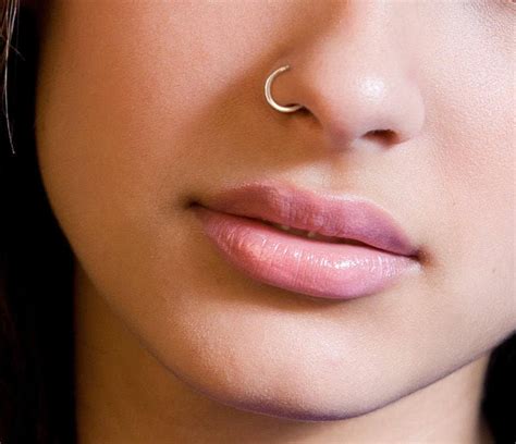 Silver Nose Ring Hoop Silver Nose Hoop Nose Jewelry | Etsy