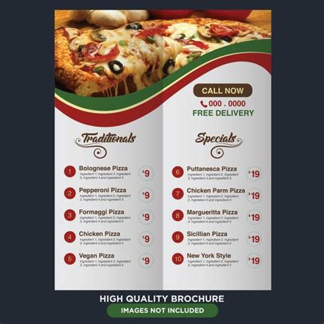 Italian Restaurant Menu Template 598747 Vector Art at Vecteezy