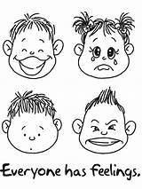 Emotions And Feelings coloring pages sketch template