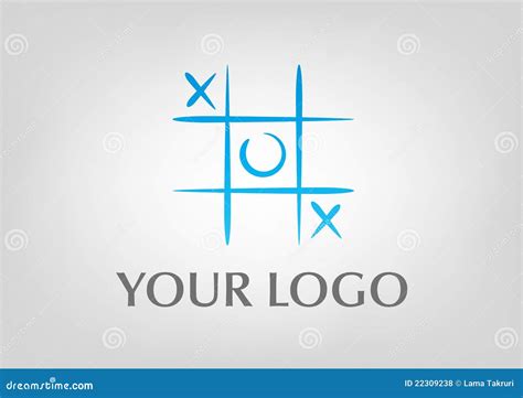 Tic tac toe logo stock vector. Illustration of game, success - 22309238