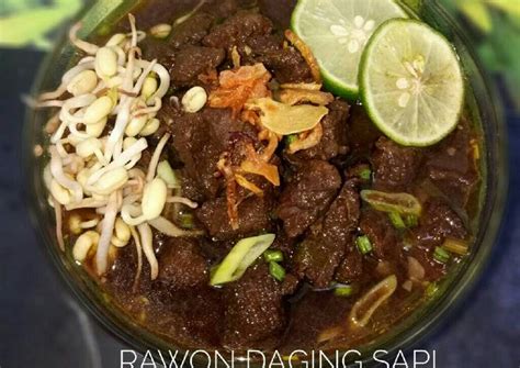 Resep Rawon Daging Sapi II #Dandelion oleh Yene Dandelion - Cookpad