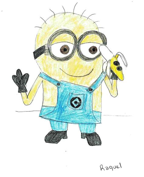 Minions Drawing Banana at PaintingValley.com | Explore collection of ...