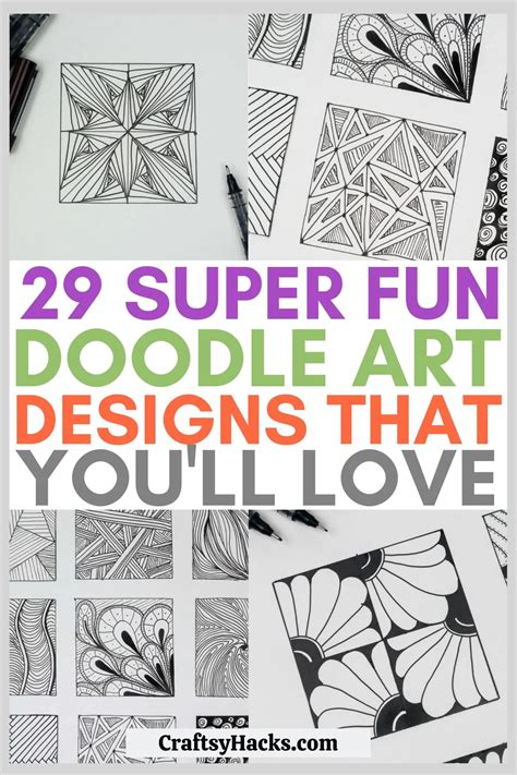 29 Easy Doodle Pattern Ideas - Craftsy Hacks