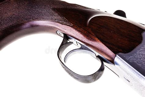 Shotgun trigger isolated stock photo. Image of rifle - 76584188