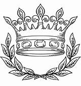 Simple Crown Coloring Page sketch template