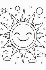 Sunshine Coloring Sheets Free & Printable sketch template